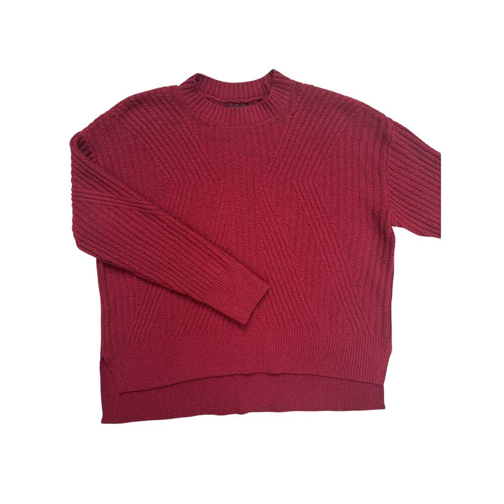 Simply Vera Vera Wang Burgundy Knit Sweater XL